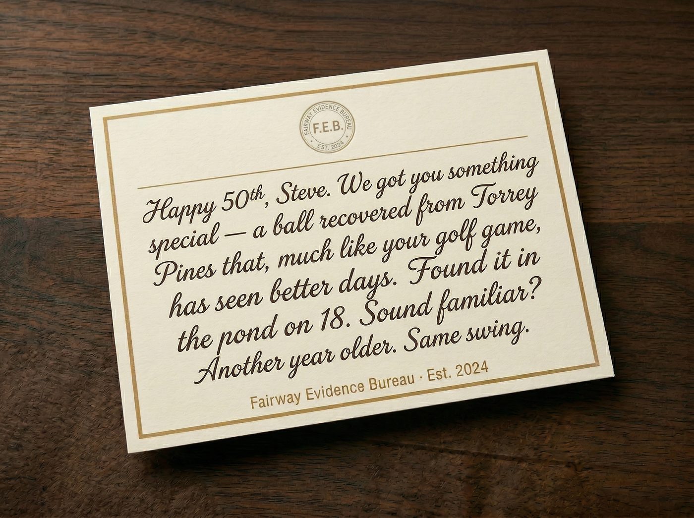 Birthday Roast note card template